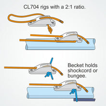 Load image into Gallery viewer, Clamcleat Hardware CL704 Clamcleat MK1 Racing Junior with Becket Rope44