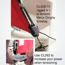 Load image into Gallery viewer, Clamcleat Hardware CL828-68 AN/L Clamcleat Aero Base with CL268AN Rope44