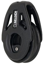 Load image into Gallery viewer, Selden Pulleys, Blocks & Sheaves Single Tie on Heavy Duty Selden 60mm Ball Bearing Block Range for 12mm to 14mm Diameter Rope Rope44