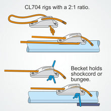 Load image into Gallery viewer, Clamcleat Hardware CL704 Clamcleat MK1 Racing Junior with Becket Rope44
