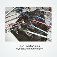 Load image into Gallery viewer, Clamcleat Hardware CL211 MK1 Racing Junior Mk1 with Fairlead Clamcleat Silver Rope44
