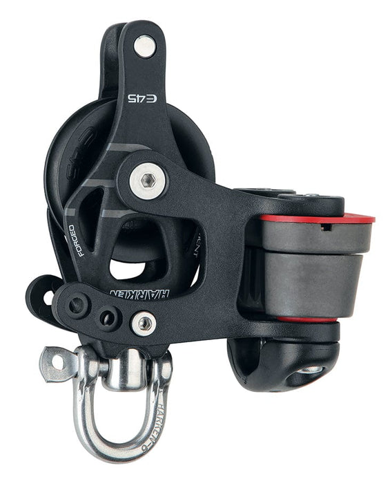 Harken Hardware Harken 45mm Element Block Swivel Becket Cam Cleat 6236 Rope44