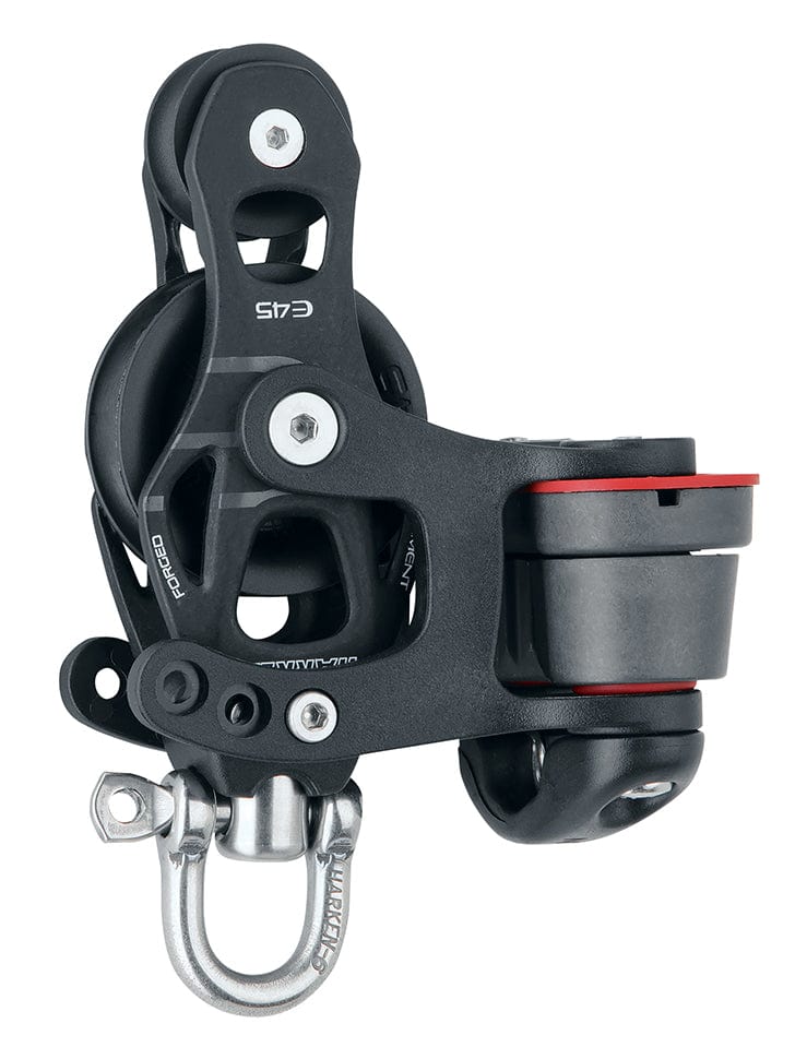 Harken Hardware Harken 45mm Element Fiddle Block Swivel Cam Cleat 6235 Rope44