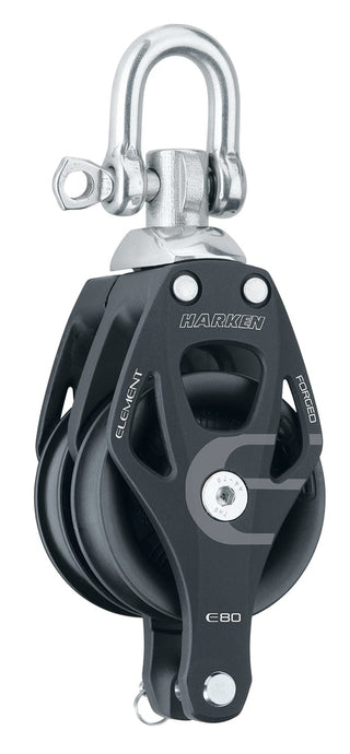 Harken Hardware Harken 80mm Element Double Block Swivel Becket 6297 Rope44