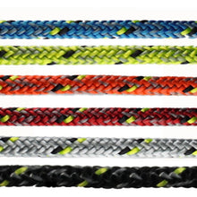Load image into Gallery viewer, Excel Racing lengths worh dyneema core for dinghy halyards sheets and control lines in Blue, Orange, Lime, Red, Grey &amp; Black
