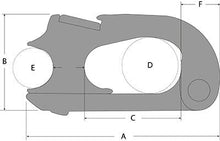 Load image into Gallery viewer, Tylaska Hardware J-Lock Genoa Sheet Shackle Rope44
